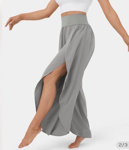 Halara Breezeful High Waisted Palazzo Flowy Split Wide Leg Pants