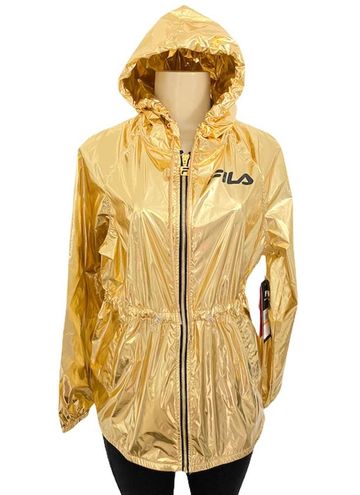 Gold fila store jacket