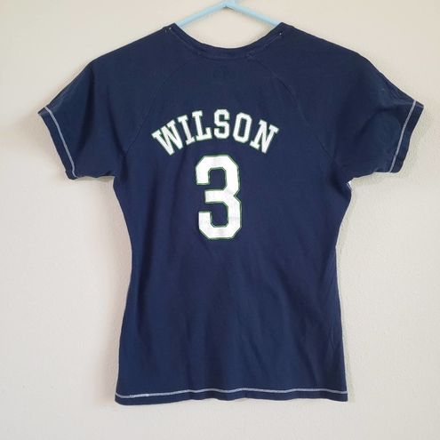 NFL Seattle Seahawks Russell Wilson Women's V Neck T-shirt Size Small  Majestic - $11 - From Chloe