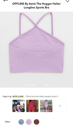 OFFLINE By Aerie The Hugger Halter Longline Sports Bra