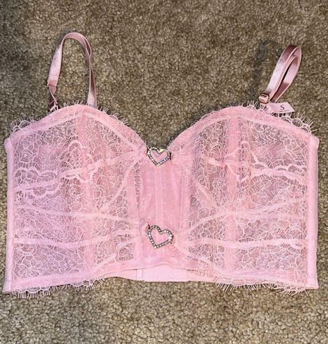 Victoria's Secret VS Heartware Corset Top Pink - $25 (58% Off Retail) New  With Tags - From Amber