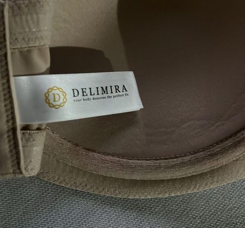 Delimira 34E /34DD Sleek Strapless Nude Beige Underwire Womens Bra