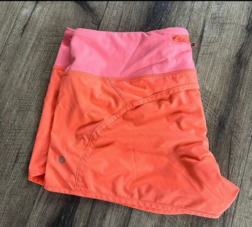 Lululemon Speed Up Shorts 4” Orange Size 12 - $37 - From Macy