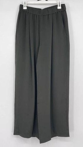 Silk Double Crepe Wide-Leg Pant