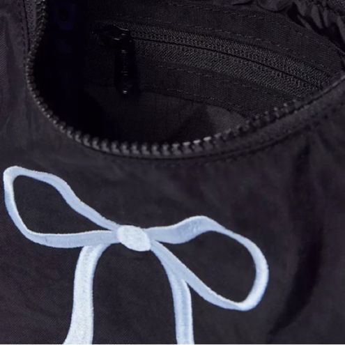 BAGGU UO Exclusive Embroidered Bow Mini Nylon Shoulder Bag