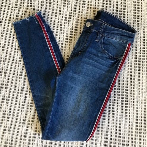 Jeans with racer on sale stripe