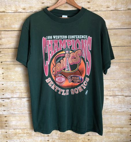 Vintage 1996 Seattle Supersonics NBA Finals T-shirt Made in