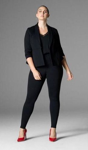 Studio Luxe Ponte Peplum Blazer