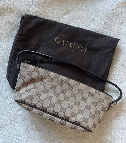 Gucci Beige GG Monogram Pochette Bag Tan - $390 (61% Off Retail) - From Sash