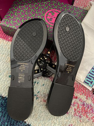 Tory Burch Black Logo Sandals Size 7 - $68 (30% Off Retail) New