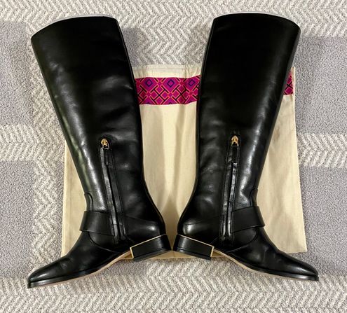 Tory Burch EUC Sofia Riding Boot Sz 5 Black - $100 (82% Off Retail) - From  Leanne