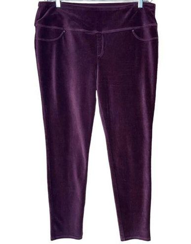 SUAVE XXL knit corduroy leggings revolutionary tummy control maroon Size 2X  - $23 - From Kim