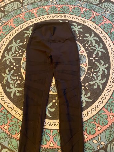 Lululemon Wunder Under Pant (Hi-Rise) *Tech Mesh 28 Black Size 4