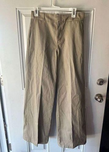 Dickies 874 Work Pants Womens Size 6 Khaki Straight Leg Flat Front Slash  Pockets - $30 - From Emma