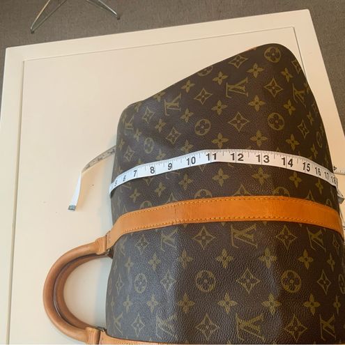 Louis Vuitton Keepall 50 Travel Bag Strap Tag Lock and Key Vintage 852SD -  $699 - From Rebekah