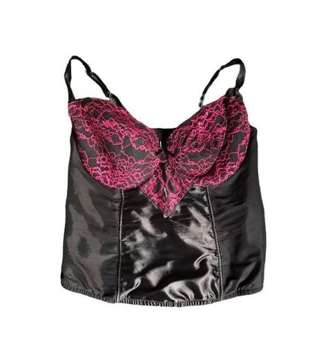 Cacique Black and Pink Lingerie Top Size 2X - $26 - From Tiera