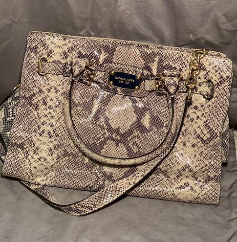 Michael Kors Bancroft Large Satchel Python Bag  Bergdorf Goodman