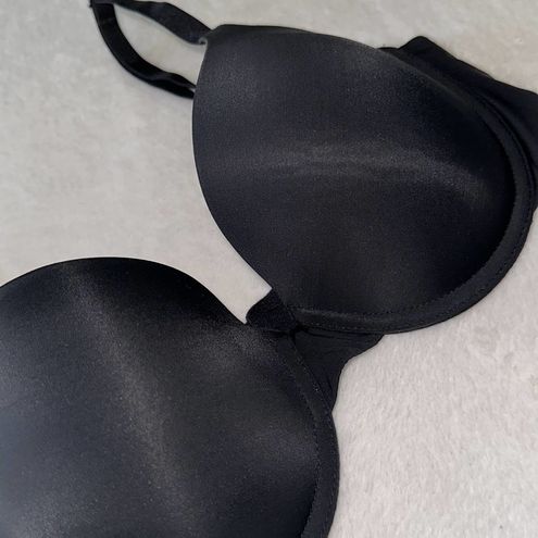 Victoria's Secret Uplift Semi Demi Black Bra Size 32DD