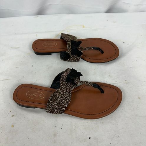 Talbots Women's Wide Strap Slip on Sandals Size 8.5 - $57 - From Brian