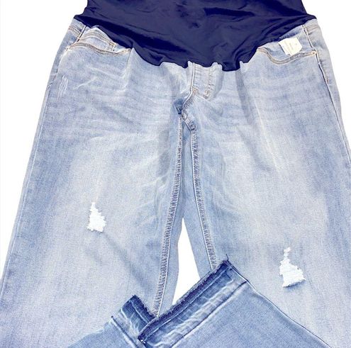 TIME & TRU Womens Blue Distressed Jeggings Size XL 16-18 Pull On