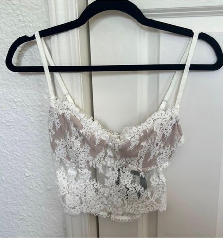 White Fox Boutique - Fashion Fix Lace Bustier White