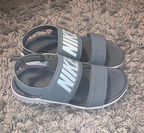 nike tanjun sandals grey