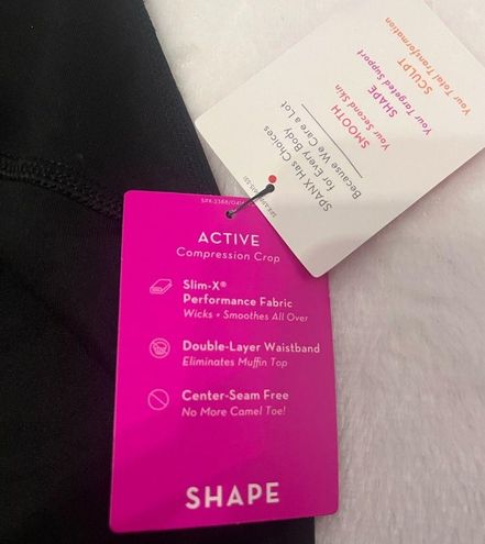 SPANX Shape Compression Crop Leggings Black Size XL Shapewear