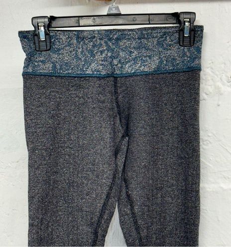 Lululemon Wunder Under Pant (Print) Heathered Herringbone Heathered Black  Black Size 4 - $34 - From Becky