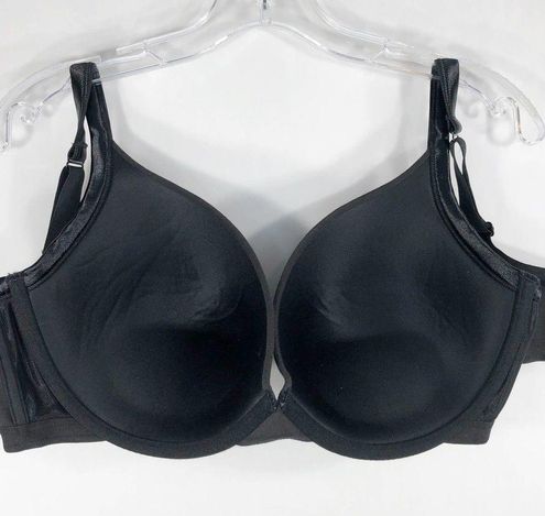 Cacique 40DDD Bra Black Cotton Boost Plunge Padded Push Up