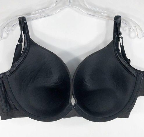 Cacique 40DDD Bra Black Cotton Boost Plunge Padded Push Up Lane Bryant Knit  91 Size undefined - $23 - From Bailey