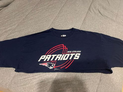 NFL Patriots T-shirt Cropped Blue Size XXL - $9 (40% Off Retail