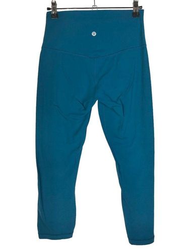 Lululemon Align Crop Mid Rise Capri Blue Athletic Leggings 6 - $76 - From  Lily