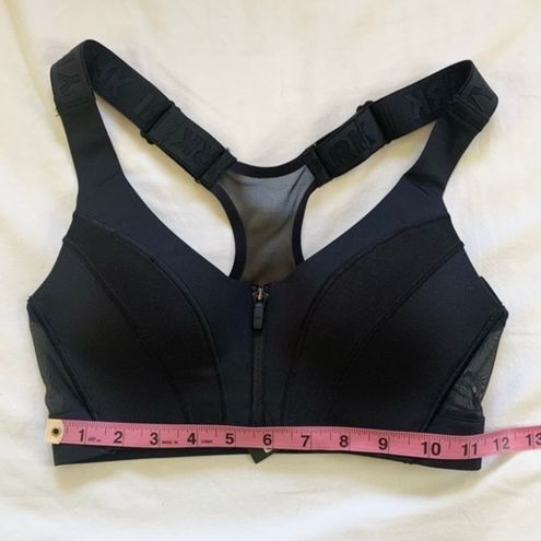 Ivy Park Sports Bra Womens Extra Small Adidas Support Front Zip Black  GT8998 New
