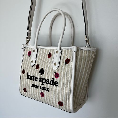 Kate Spade Women's Ella Small Ladybug Tote Bag, Natural