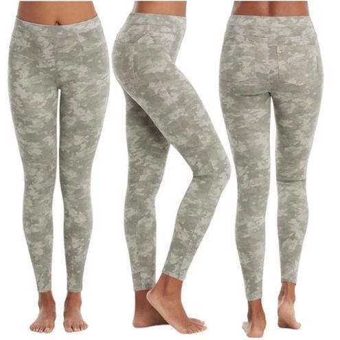 SPANX, Jeans, Spanx Jeanish Ankle Leggings In Stone Wash Camo