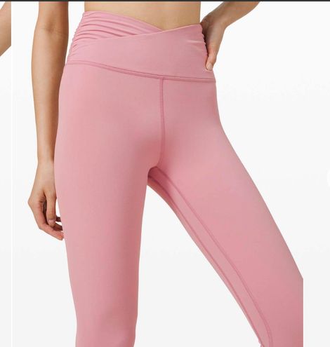 Lululemon Align Crop 21” Cross Waist Leggings Pink Size 4 - $67 (31% Off  Retail) - From Camryn