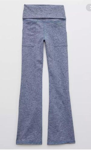 XS REGULAR OFFLINE By Aerie The Hugger High Waisted Foldover Flare Legging