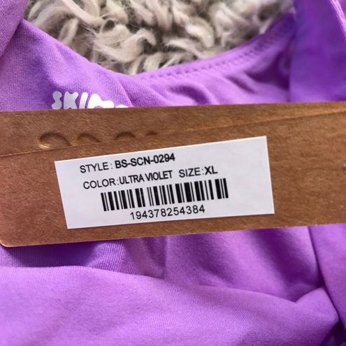 SKIMS Fits Everybody Square Neck Bodysuit in Ultra Violet XL - $125 New  With Tags - From Matilda