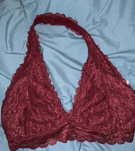 Gilly Hicks Burgundy Lace Bralette Red - $8 - From Michaella