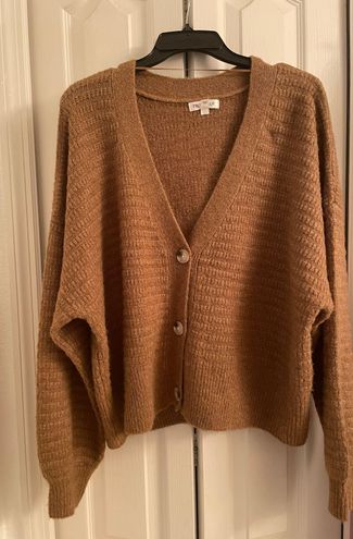 Target Button Up Sweater Cardigan Brown Size L 10 72 Off