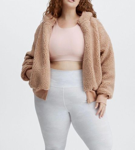 Fabletics Summit Sherpa Teddy Jacket Hooded 1X New in Package - $63 New  With Tags - From Foxy