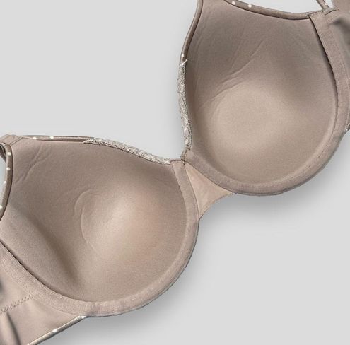 Cacique 42D Invisible Backsmoother Collection Taupe Polka Dot Bra Size 42 D  - $30 (47% Off Retail) New With Tags - From Mallory