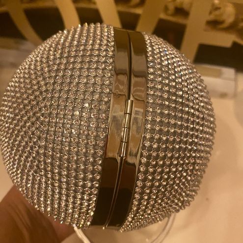 NWT RHINESTONE COVERED BALL SHAPED PURSE - $45