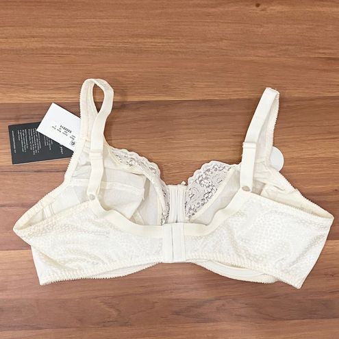 PLAYTEX 4422 Signature Florals Mother of Pearl Unlined Underwire Bra Size  40C White - $26 New With Tags - From Beadsatbp