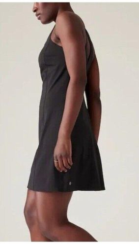 Athleta M Ultimate Ease Tennis Dress Black Medium Racerback - $45 New With  Tags - From Rob