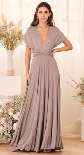 Lulus Tricks of the Trade Taupe Convertible Maxi Dress - $30 (69% Off  Retail) - From Wendy