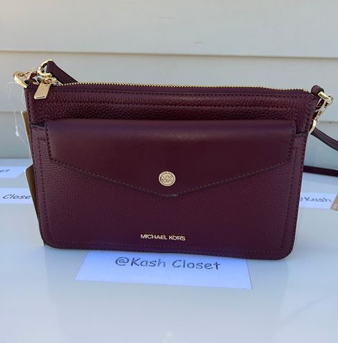 Michael Kors Maisie Medium Pebbled Leather 3-in-1 Crossbody Bag - Merlot  Multiple - $149 (57% Off Retail) New With Tags - From Kash