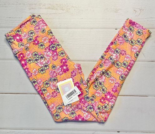 LuLaRoe NWT - - Women's Orange Floral Leggings - $24 New With Tags - From  Dogwood