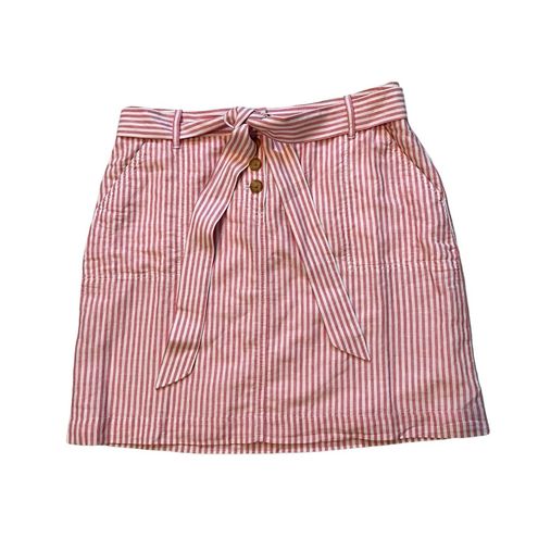 Talbots NWT, Linen A-Line Skirt - Tailored Stripe, Sz 10 - $36 - From Gary