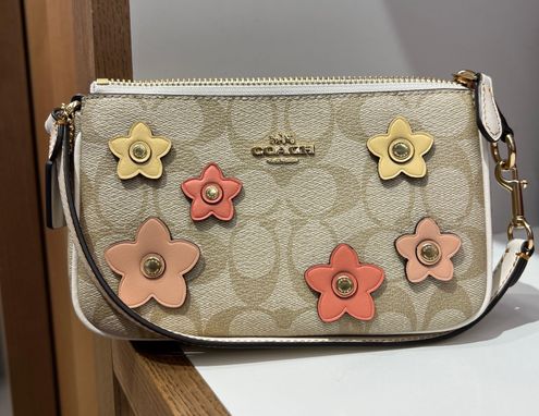 Coach Nolita 19 In Signature Canvas With Floral Applique – Popshop Usa